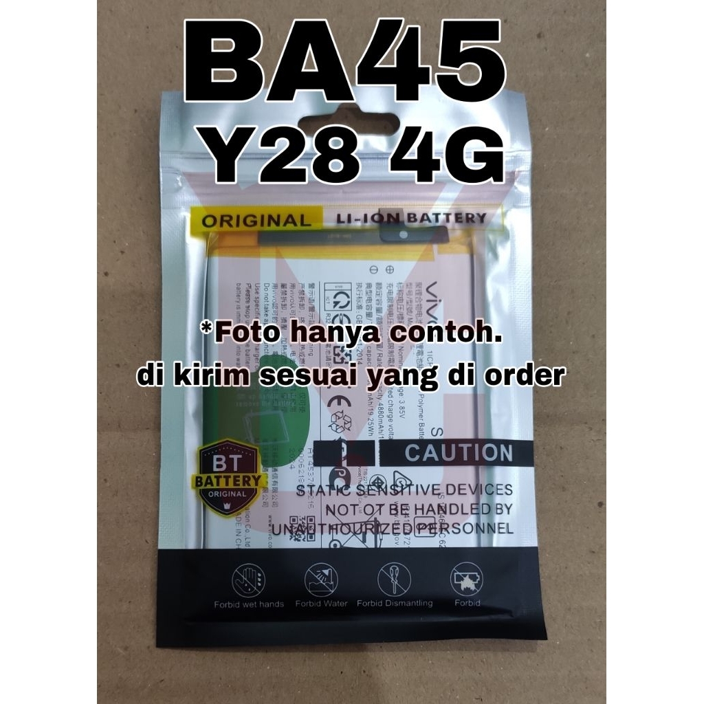Jual BATERAI BATTERY BA45 VIVO Y28 4G | Shopee Indonesia