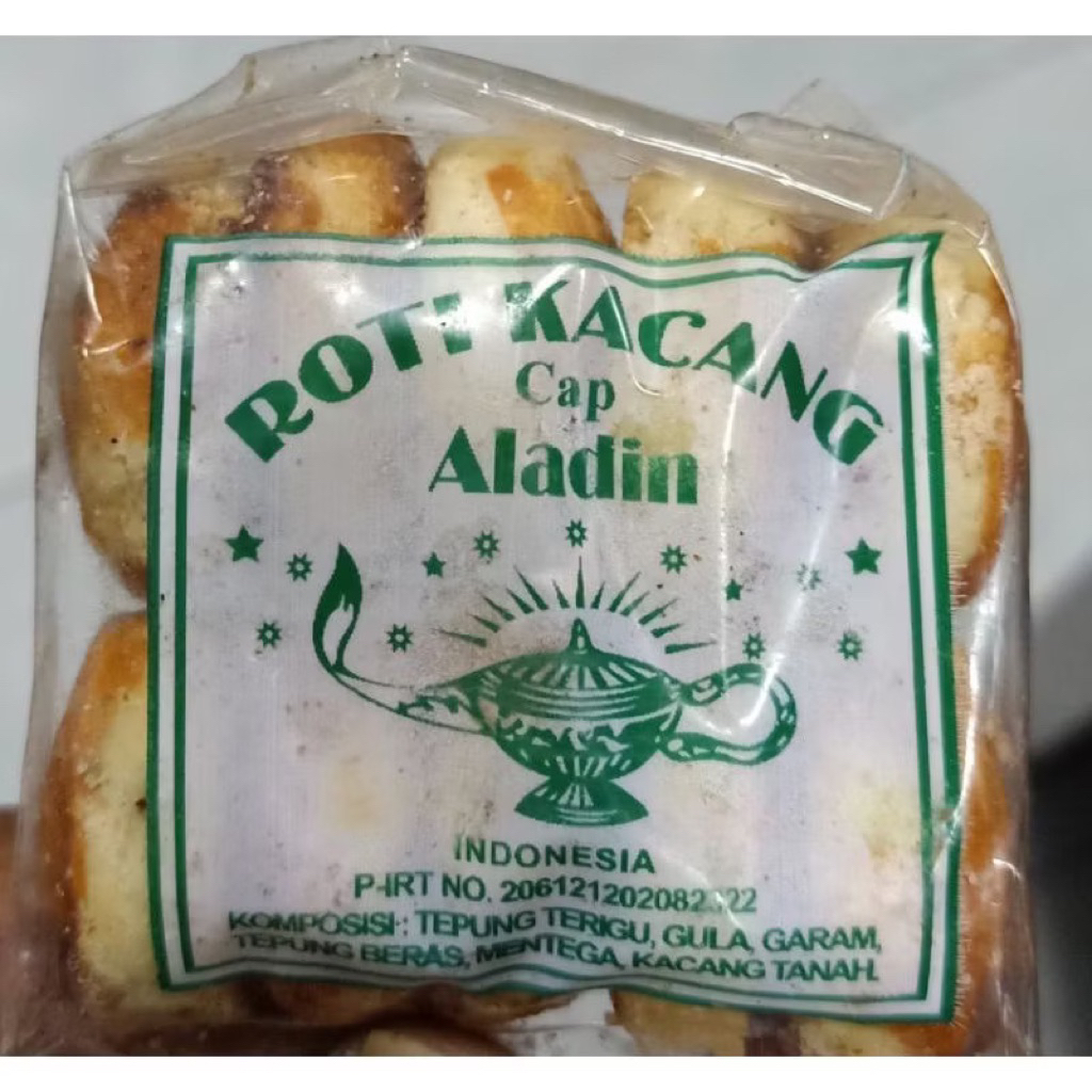 Jual Roti Kacang cap Aladin / Alibaba ( isi 10 bungkus / pack ...