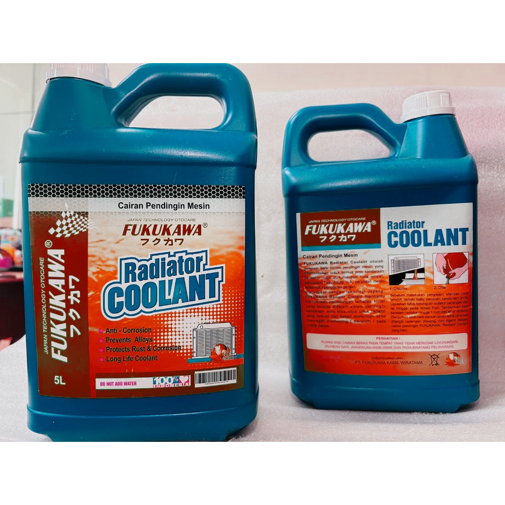 Jual Air Radiator COOLANT 5 Liter - 1 Liter FUKUKAWA JAPAN / AIR ...