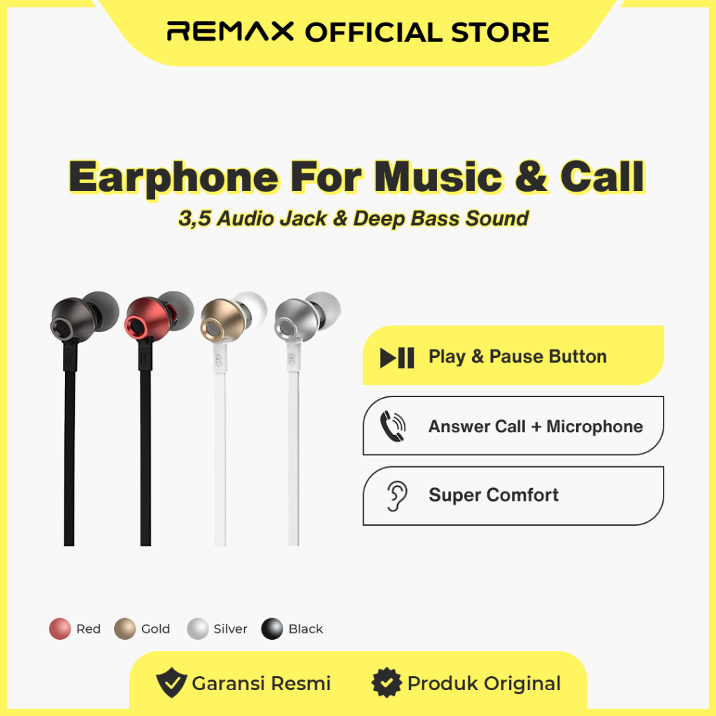 Jual REMAX Earphone RM-610D (New Package) | Shopee Indonesia