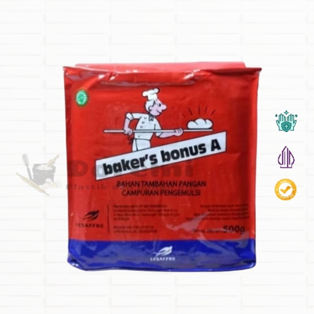 Jual 500GR BAKER BONUS AA / PENGEMPUK ROTI DONAT 500GR / BREAD IMPROVER ...