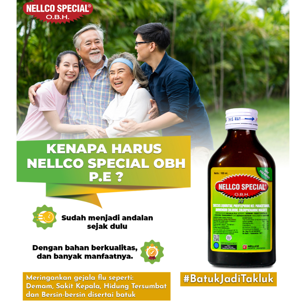 Jual Nellco Spesial OBH Sirup P.E Rasa Menthol 100ML | Shopee Indonesia