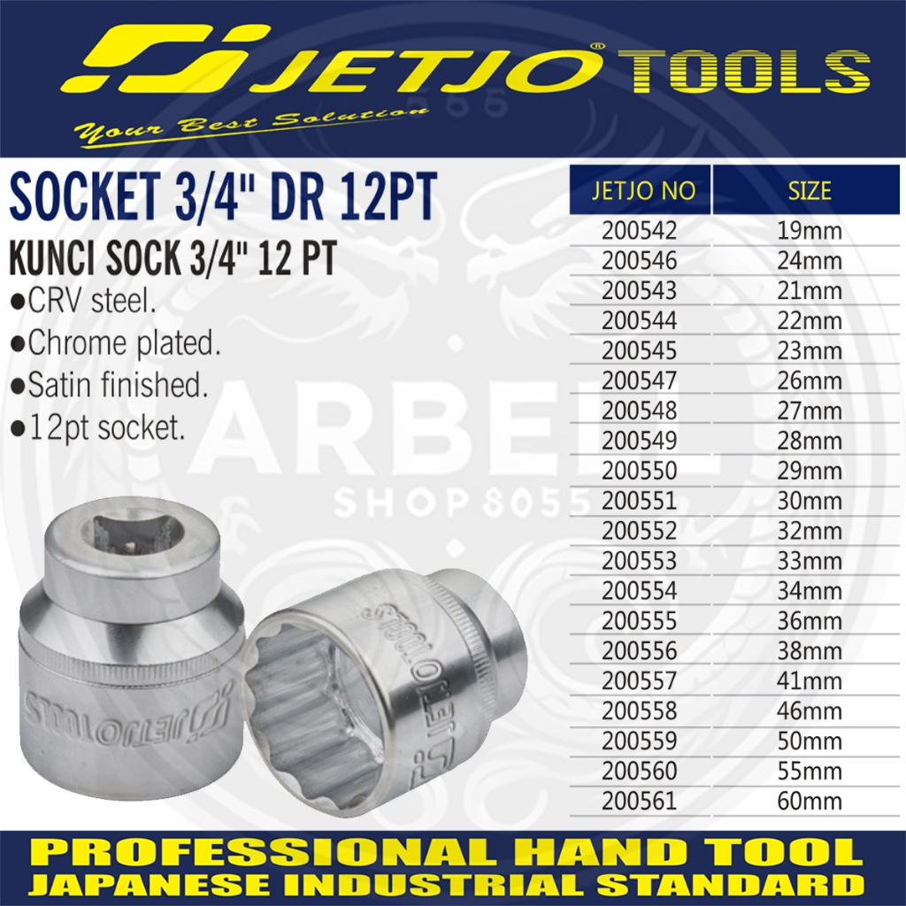 Jual MATA SOK SOCKET 3/4