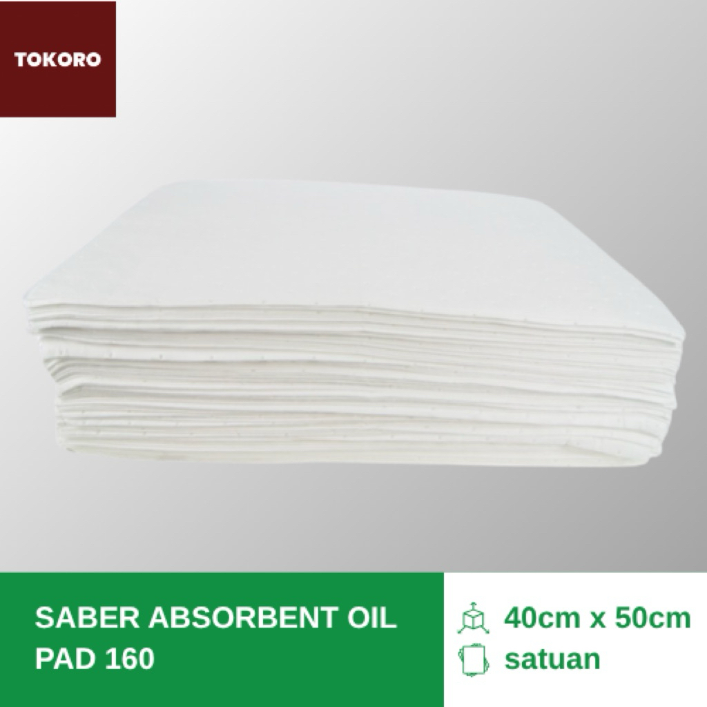 Jual SABER Absorbent Oil Pad 160 | Harga satuan | Lap Oli Filter Oli ...