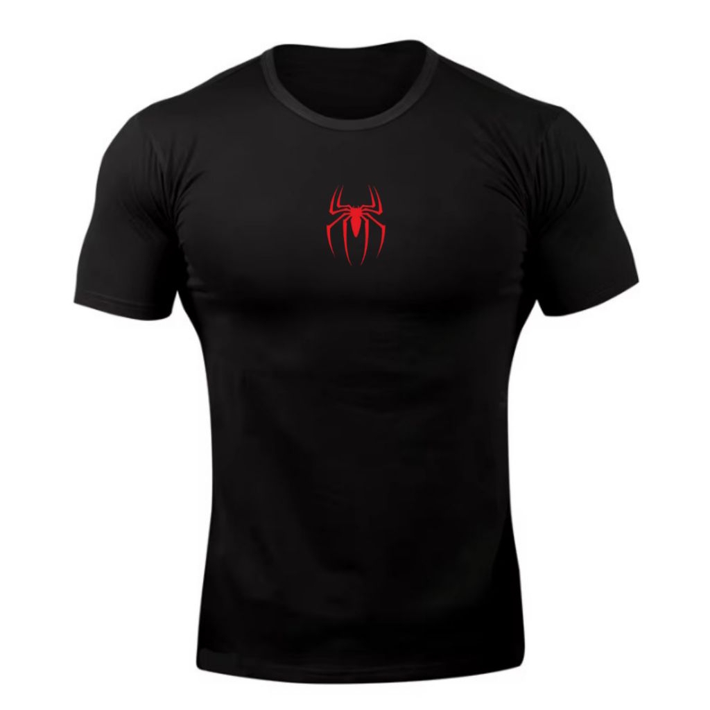Kaos Manset Olahraga Compression Shirt Short Sleeve / Baju Baselayer Lengan Pendek Sport Kompresi Ketat Pres Body