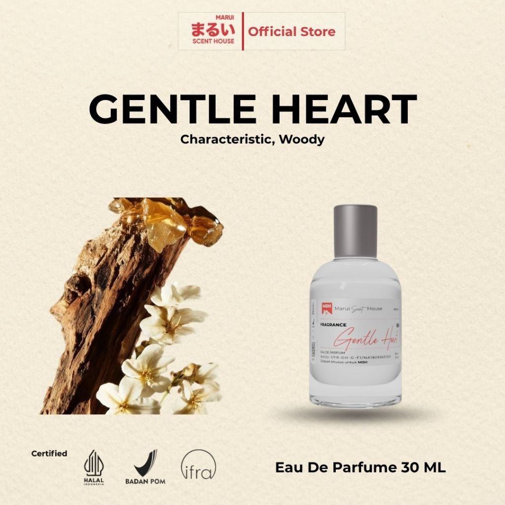 Jual Marui – Gentle Heart Parfum Unisex Eau de Parfum Tahan Lama