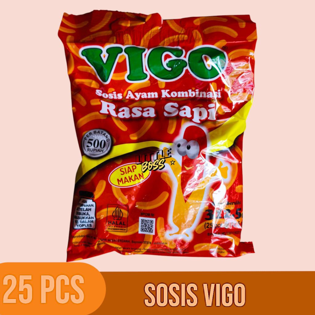 Jual Sosis Vigo Rasa Sapi Isi 25 Pcs | Shopee Indonesia