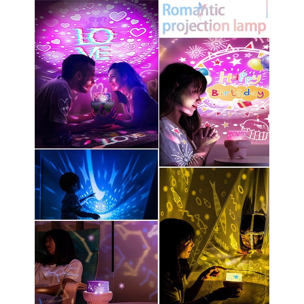Jual Lampu Tidur Proyektor Bulat Bulan Bintang Bulat Star Moon ...