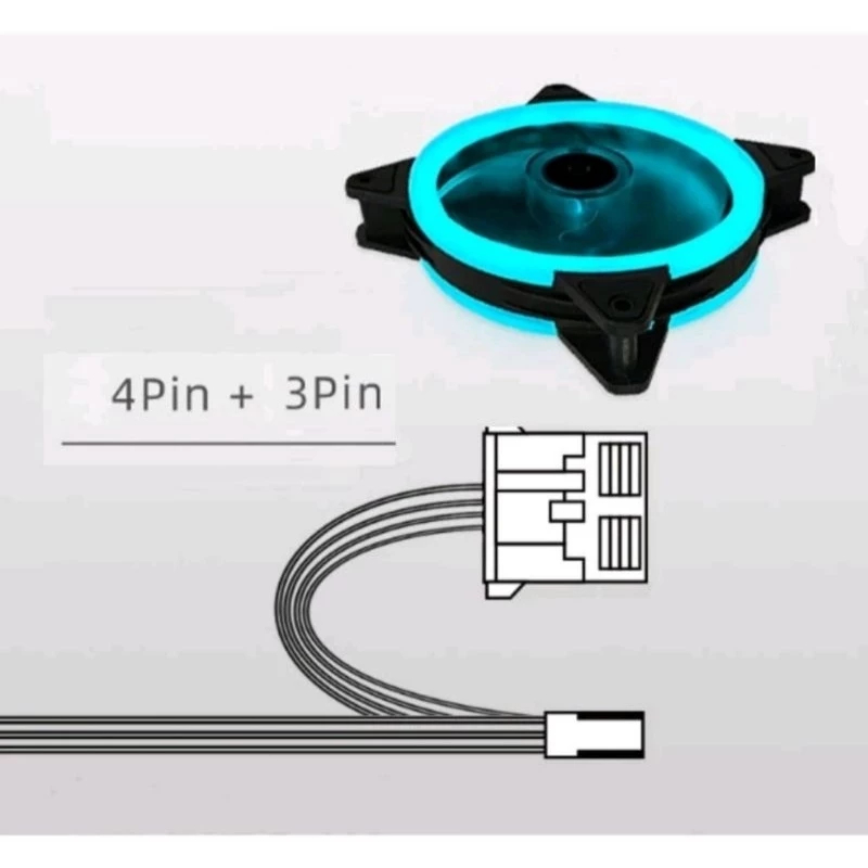 Jual KIPAS KOMPUTER 120MM RGB RX7 12CM FAN CASING 12 CM 120 MM COOLING ...