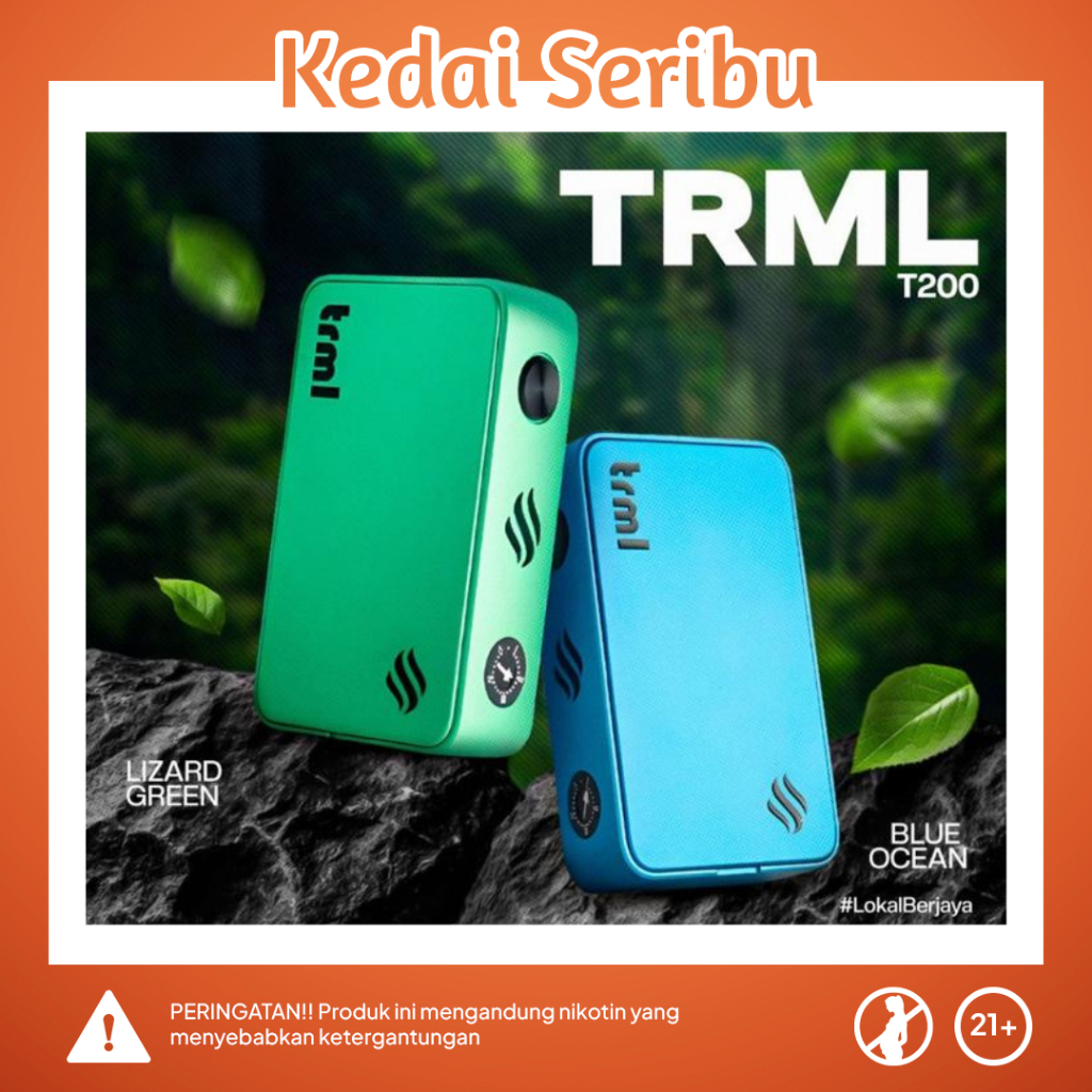 Jual TRML T200 MOD ONLY BLUE OCEAN & LIZARD GREEN 220W 18650 DEVICE ...