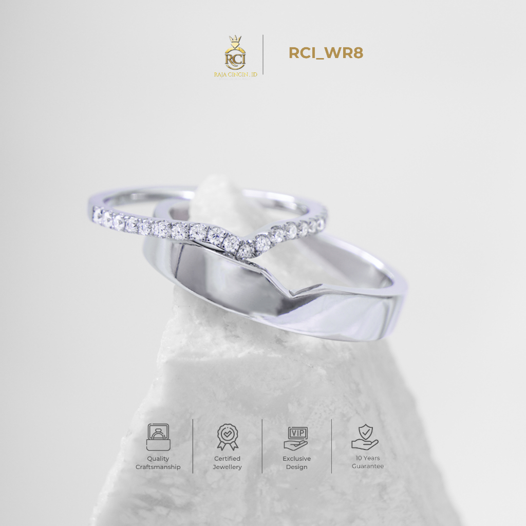 Jual Raja Cincin Indonesia - Wedding Ring Diamond Moissanite 12K WR8 ...