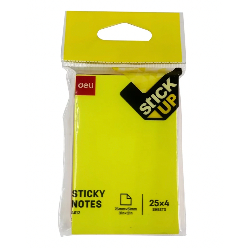 Jual Memo Tempel / Sticky Notes 4-in-1 Pastel Color DELI A01202 (Isi 4 ...