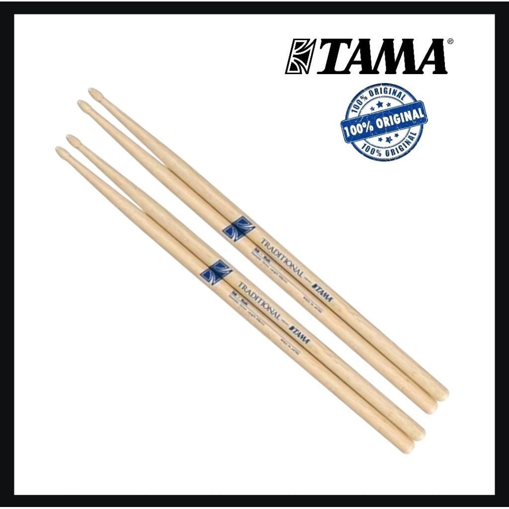 Tama Traditional Series 5B-SG Bacchette Per Batteria, In Quercia, Con Impugnatura Suede, 406 Mm X 14 Mm