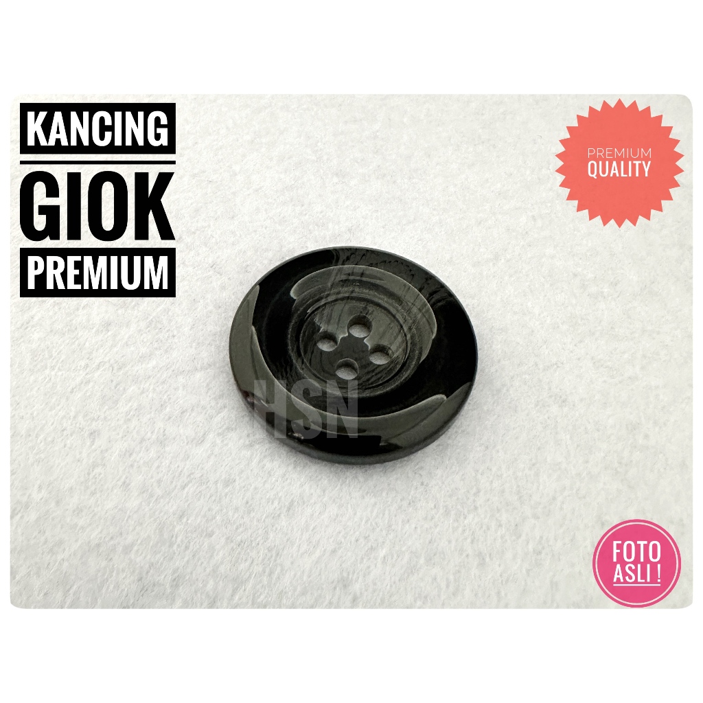 Jual kancing giok premium hitam dan putih | Shopee Indonesia