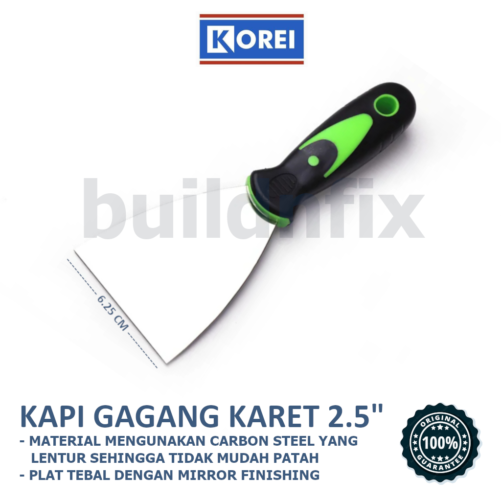 Jual KOREI / CAB - KAPI BESI GAGANG KARET / KAPE CAT SCRAPPER 2,5 ...