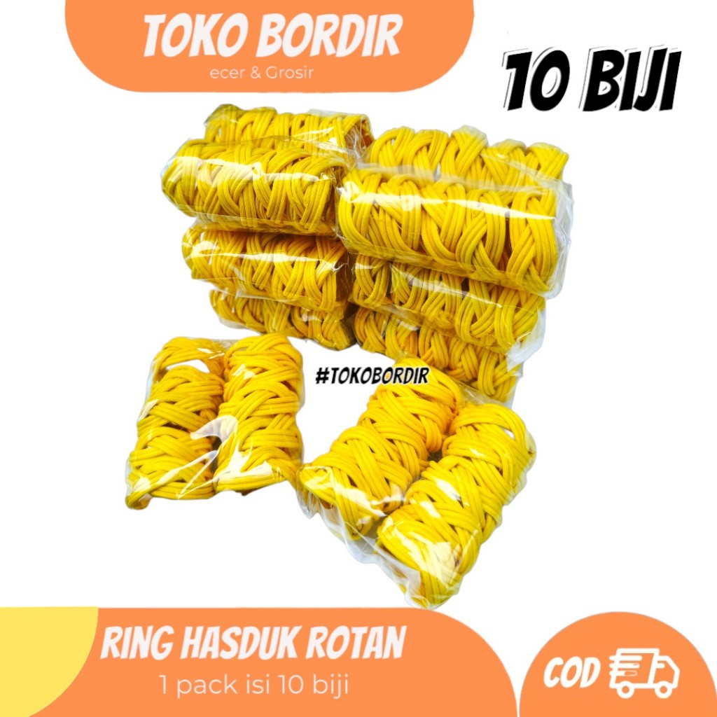 Jual Ring rotan / ring hasduk rotan perpack isi 10 pcs | Shopee Indonesia