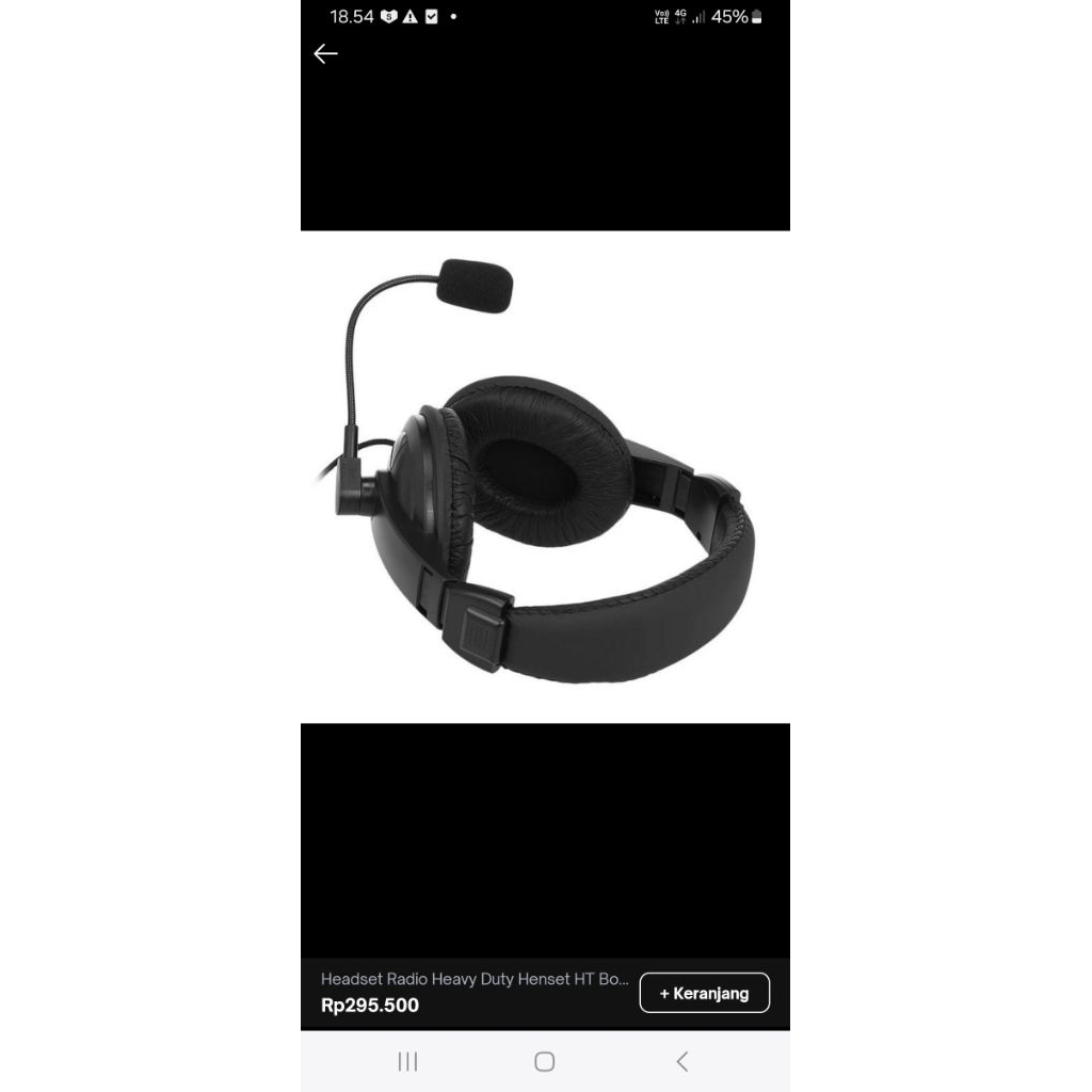 Jual HEADSET RADIO HEAVY DUTY HEADSET HT ICOM,DLL HEADPHONE PTT ...