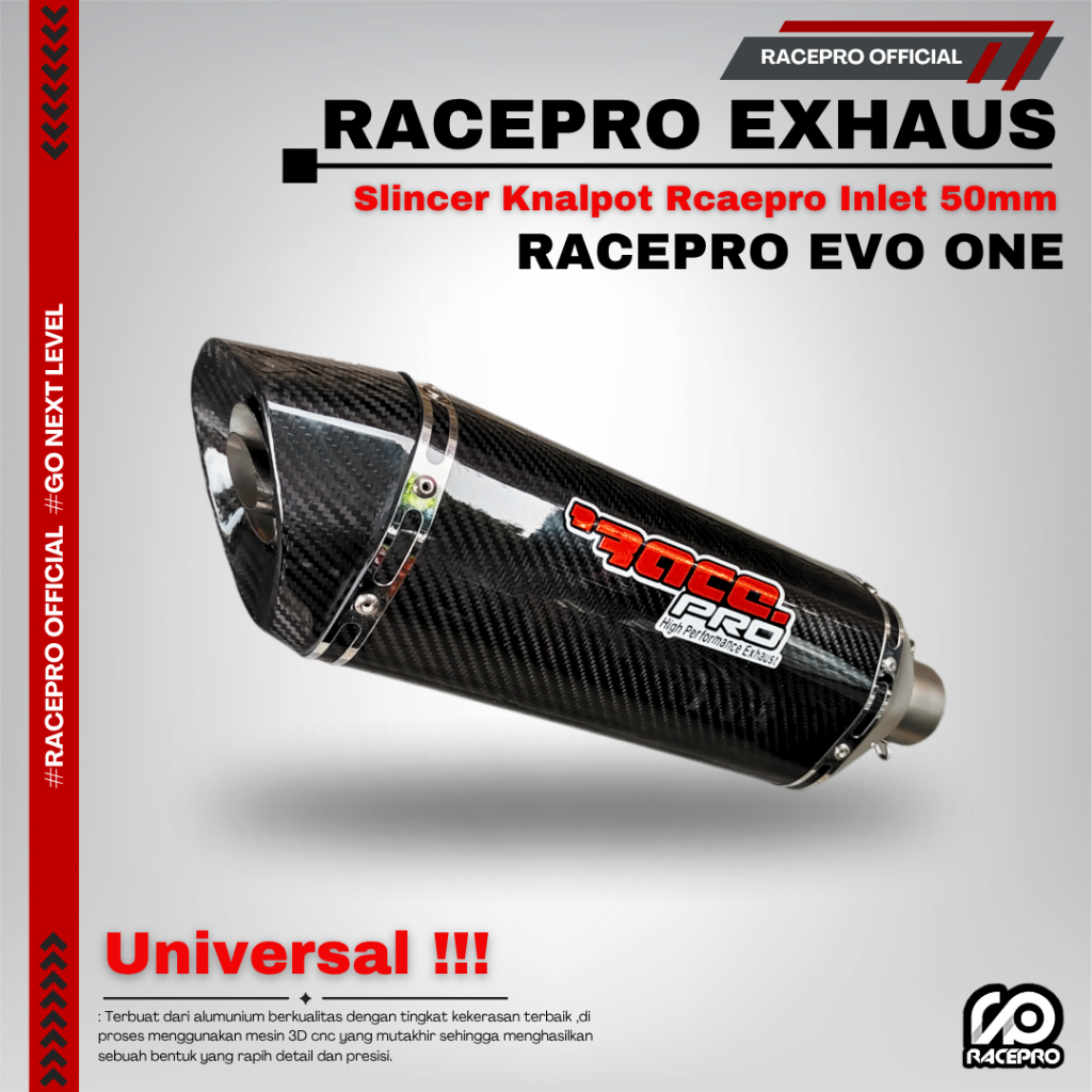Jual Racepro Evo One Inlet -50 Full Carbon Slincer Knalpot Cbr250 Ninja ...
