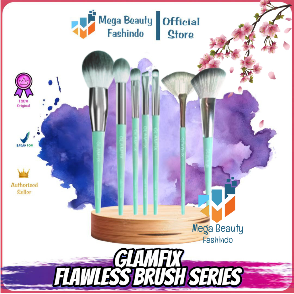 Jual GLAMFIX Flawless Make Up Brush Series | Eyeshadow Blending ...