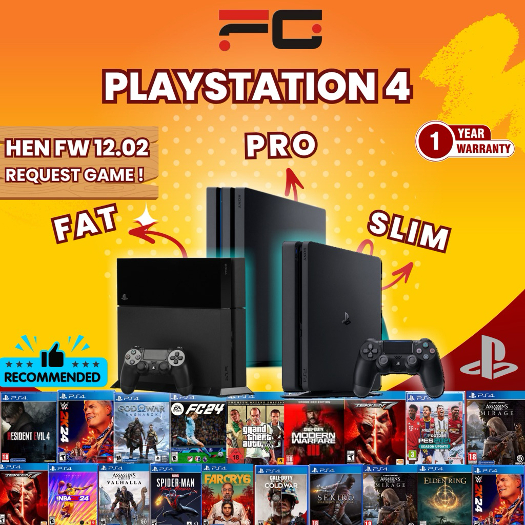 Jual PS4 Hen Terlengkap & Harga Terbaru Agustus 2026 | Shopee Indonesia