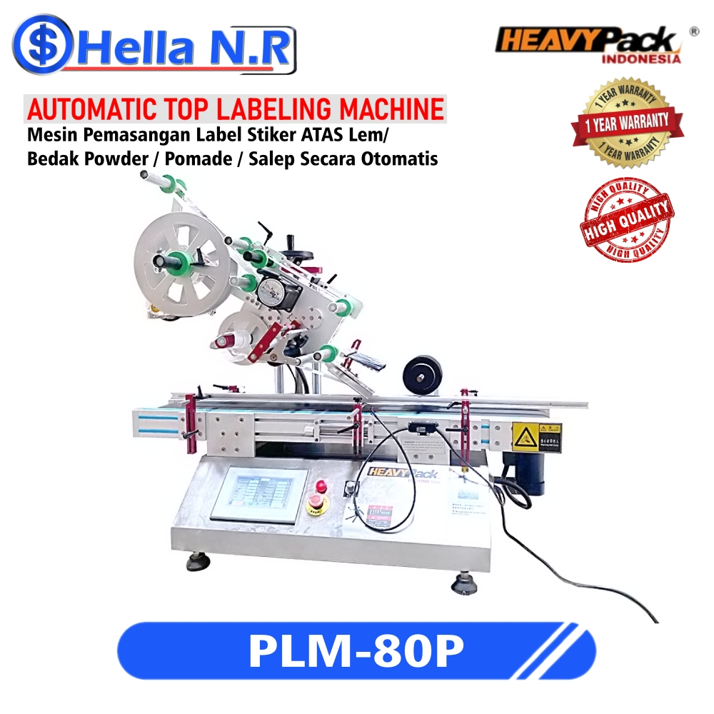 Jual Automatic Labeling Machine PLM-80P Mesin Label Flat & Kotak Untuk ...