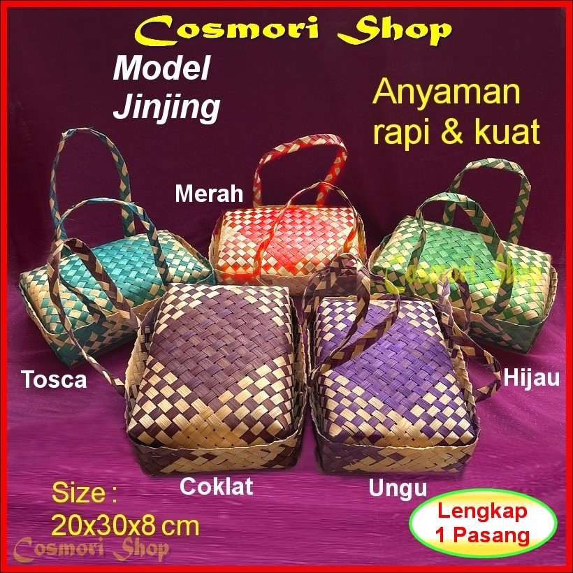 Besek Anyaman Warna Jinjing Bambu Hajatan 20 30 Berkat Untuk Pesta Nasi Hantaran Kue Warna Cantik Berkatan Tenteng Hampers Dimsum Ukuran Box Kecil Selametan Seserahan Syukuran Isi Souvenir Kekinian Modern Susun Unik Murah Jumbo Besar Persegi Kotak Cm X