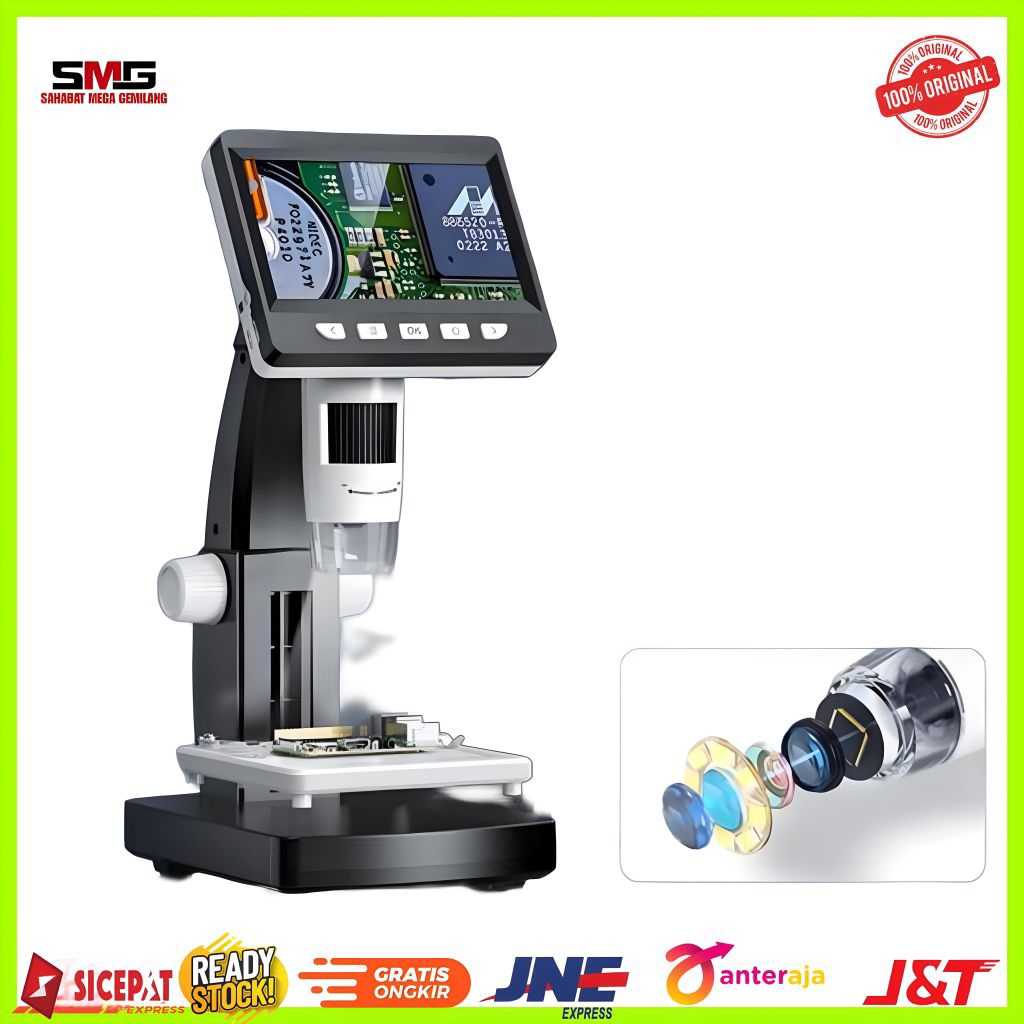Jual Mikroskop Digital 1000x Industrial Microscope Kamera Video ...