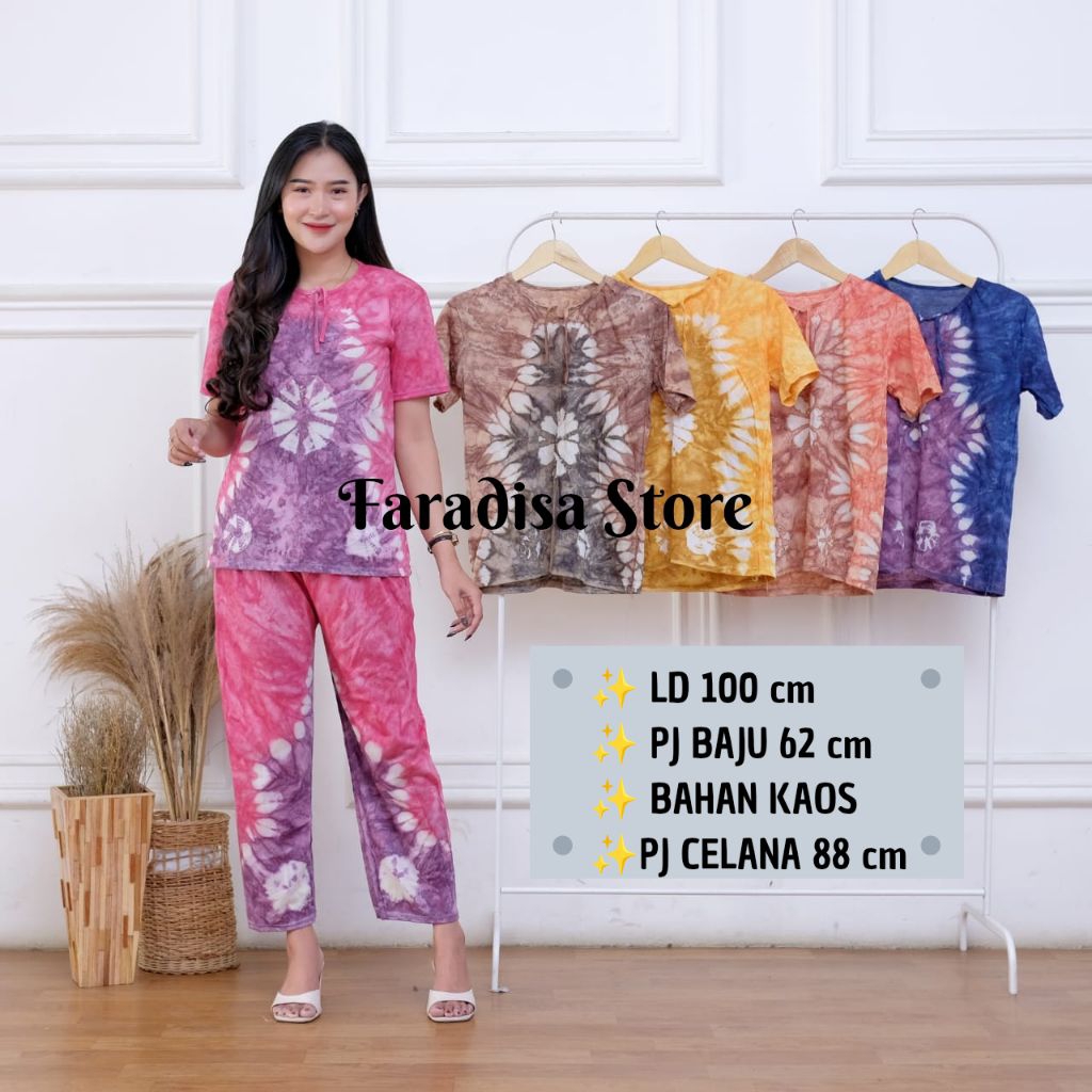 Rekomendasi Setelan Tie Dye Motif Mawar: Busana Rumahan Cantik dan Piyama Modern Terbaik