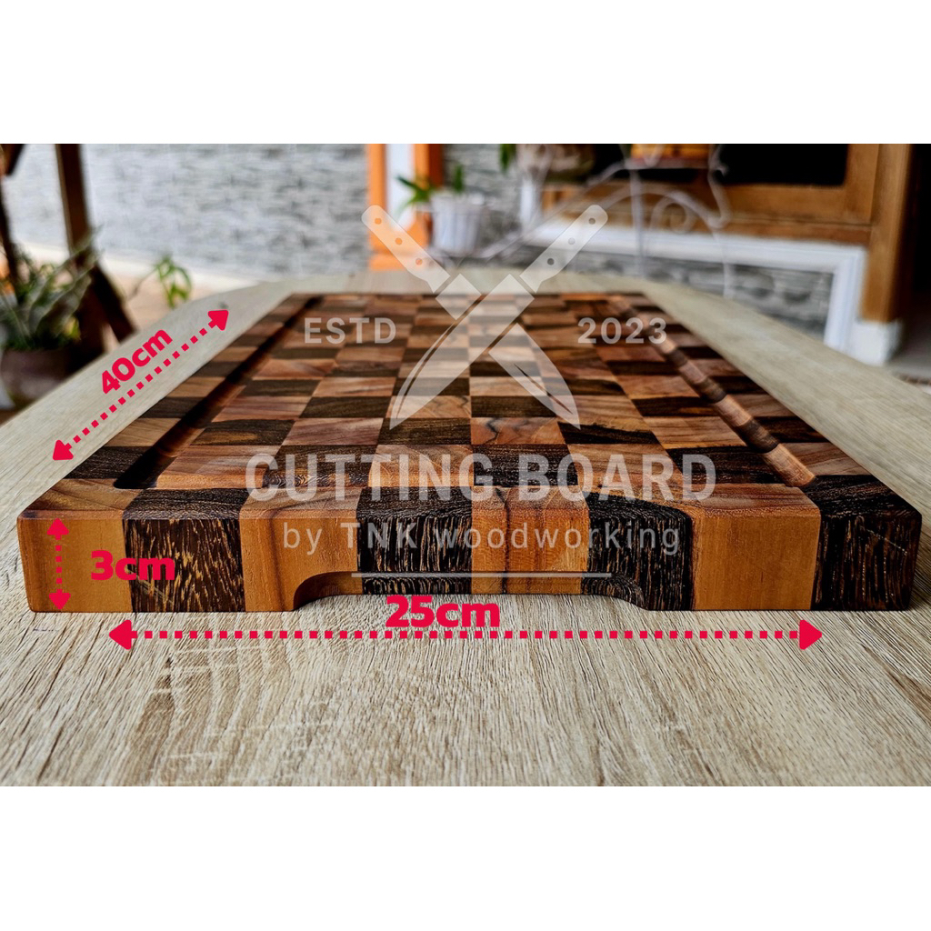 Jual Talenan Kayu Jati Telenan Kayu Estetik Kayu Premium Cutting Board ...