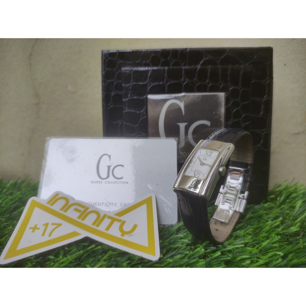 Jual GC Collection by GUESS Original Rectaguler Watch Women Black - Jam ...