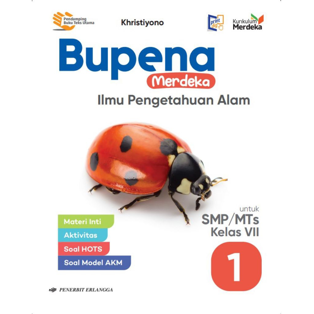 Jual BUKU BUPENA MERDEKA IPA KELAS 1 7 VII SMP MTS ERLANGGA KURIKULUM ...