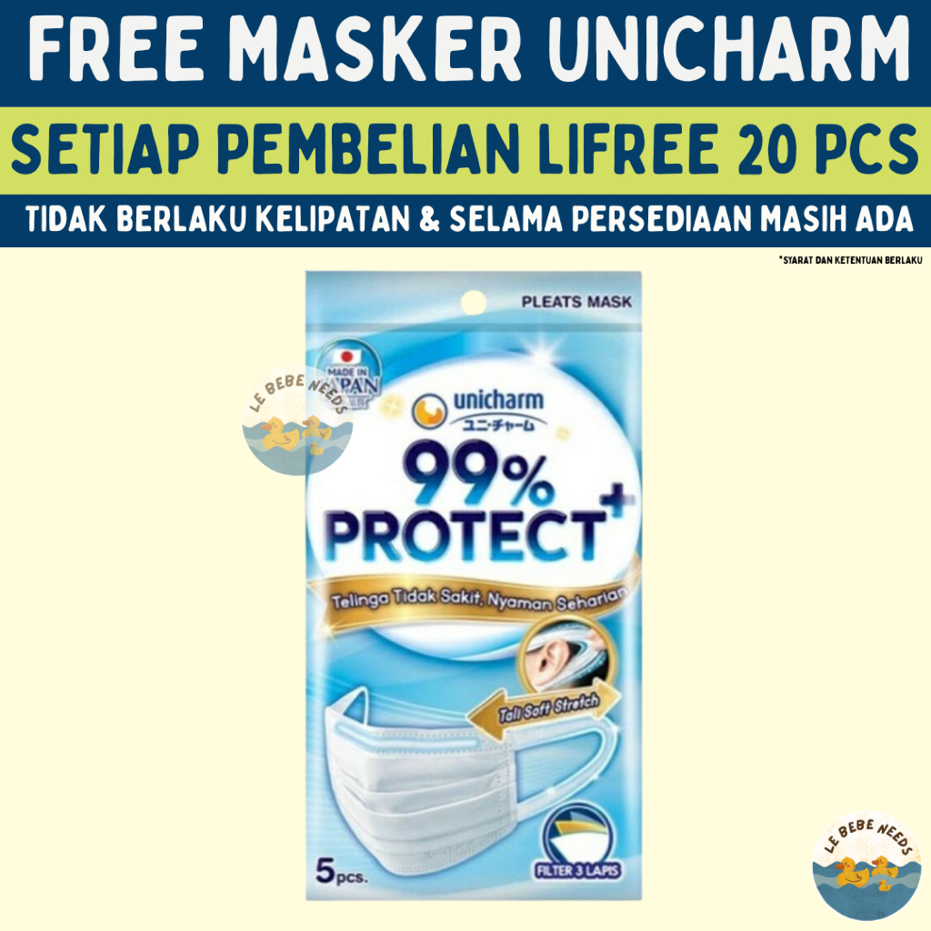Jual FREE GOODS - Unicharm Masker Protect 99% | Shopee Indonesia