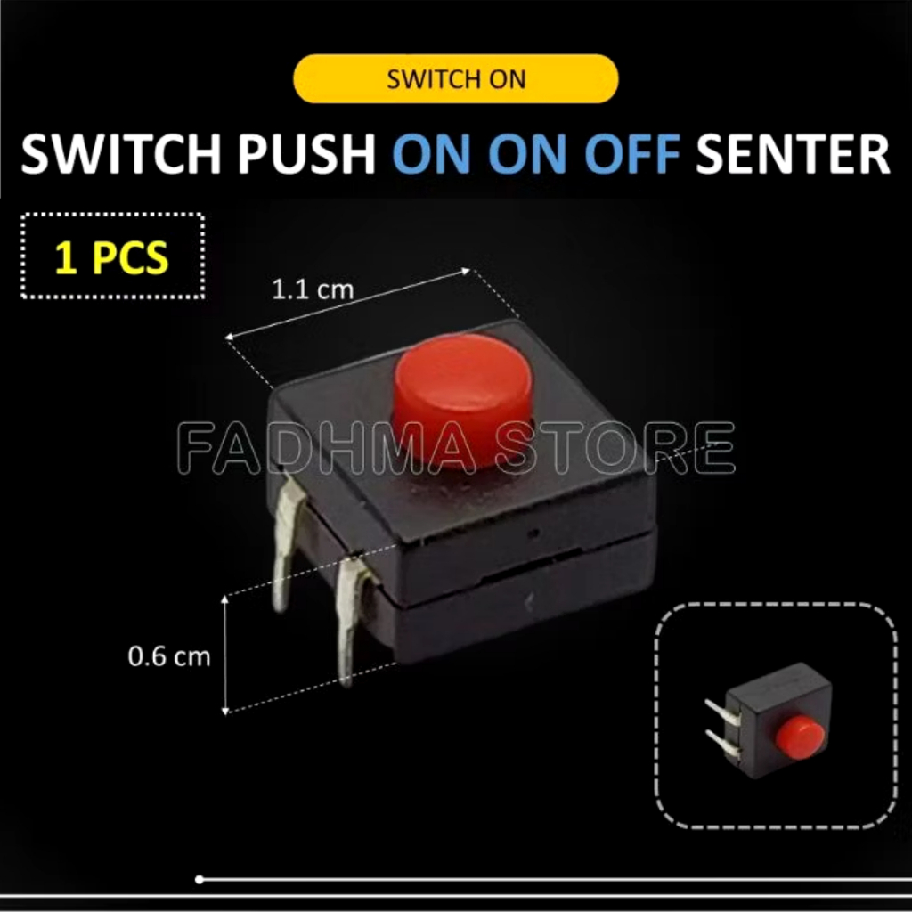 Jual Saklar On On Off 3 Pin Saklar Senter / Push On On Off 3 Kaki ...