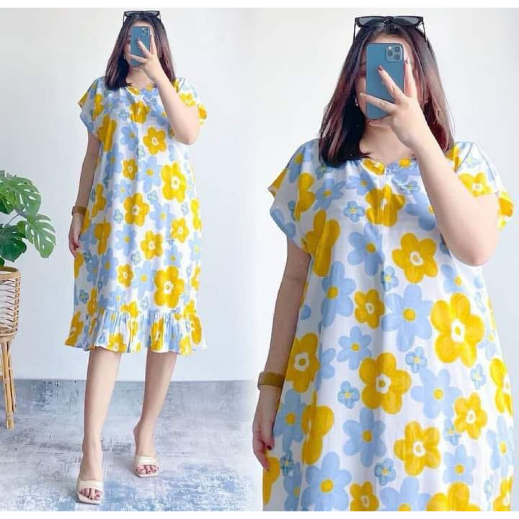 Jual DASTER RUFFLE VIRAL DASTER REMPEL MOTIF BUSUI DASTER RAYON ...