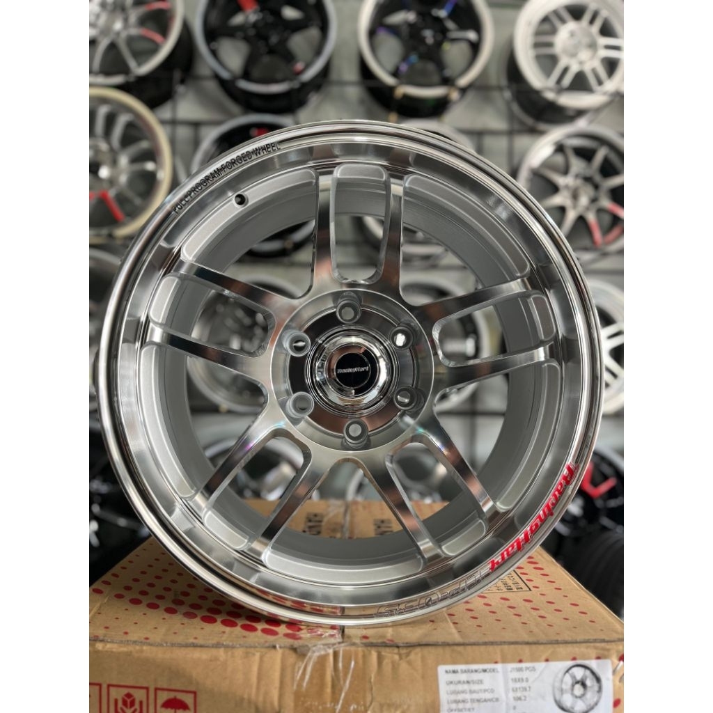 Jual velg mobil TARA racinghart cp035 r18 full polish pcd 6x139,7 ...