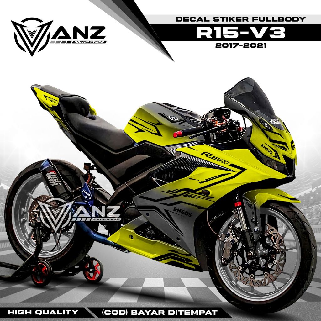 Jual Cod Decal Stiker R15 V3 Fullbody Stiker Variasi Motor R15 V3 Motip ...