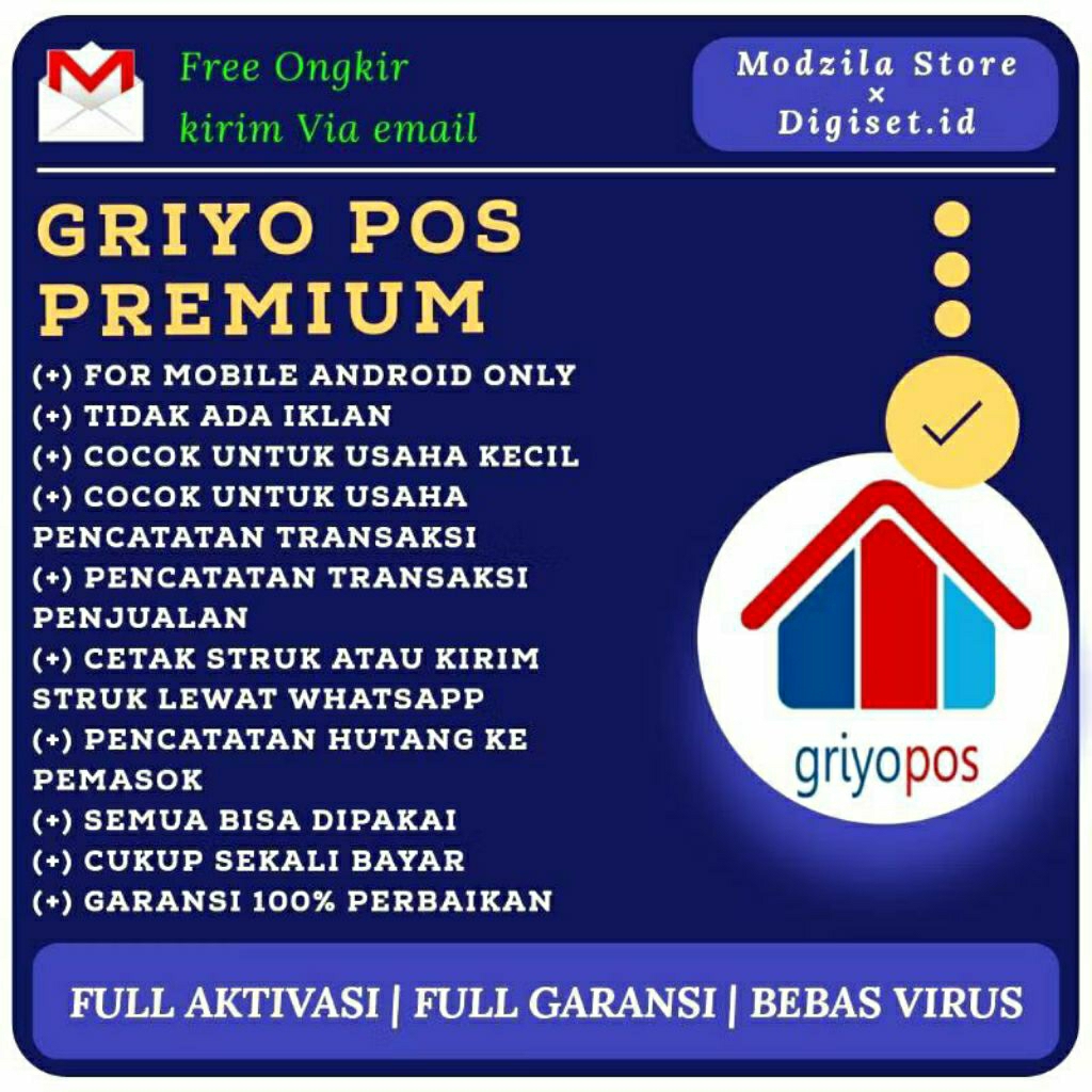 Jual Lifetime Griyo Pos aplikasi Griyo Pos TerMurah - Digiset | Shopee ...