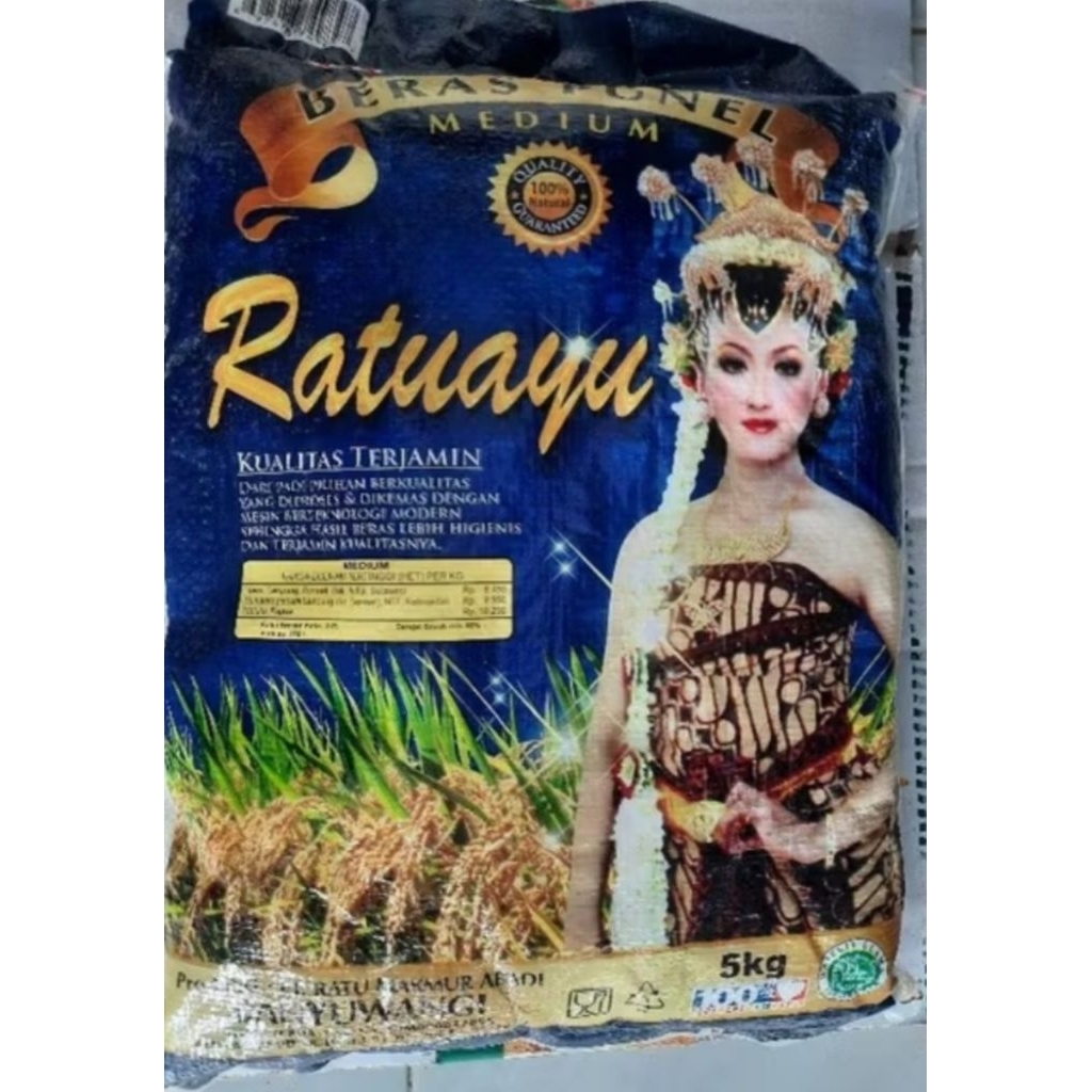 Jual Beras Punel Ratu Ayu Biru 5kg / Beras Punel / Beras Premium ...