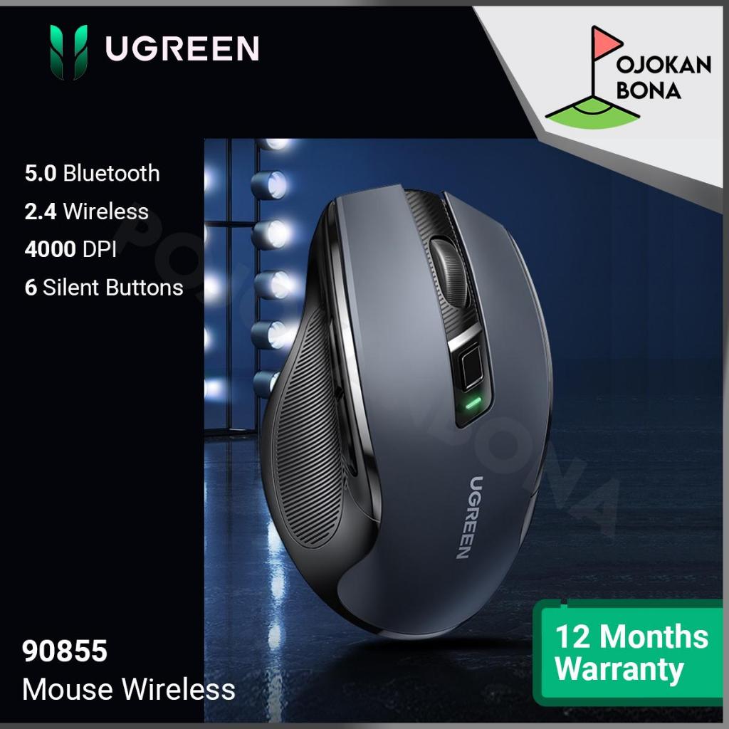 Jual Ugreen Mouse Wireless Bluetooth Ergonometric Mouse PC Laptop 90855 ...