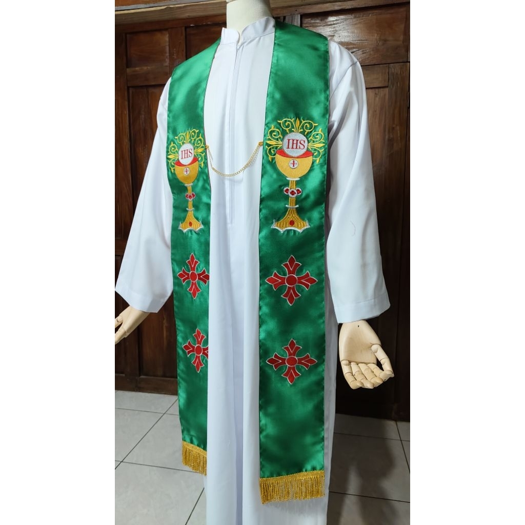 Jual STOLA LUAR IMAM KATOLIK/KASULA ROMO IMAM KATOLIK/STOLA LUAR ...