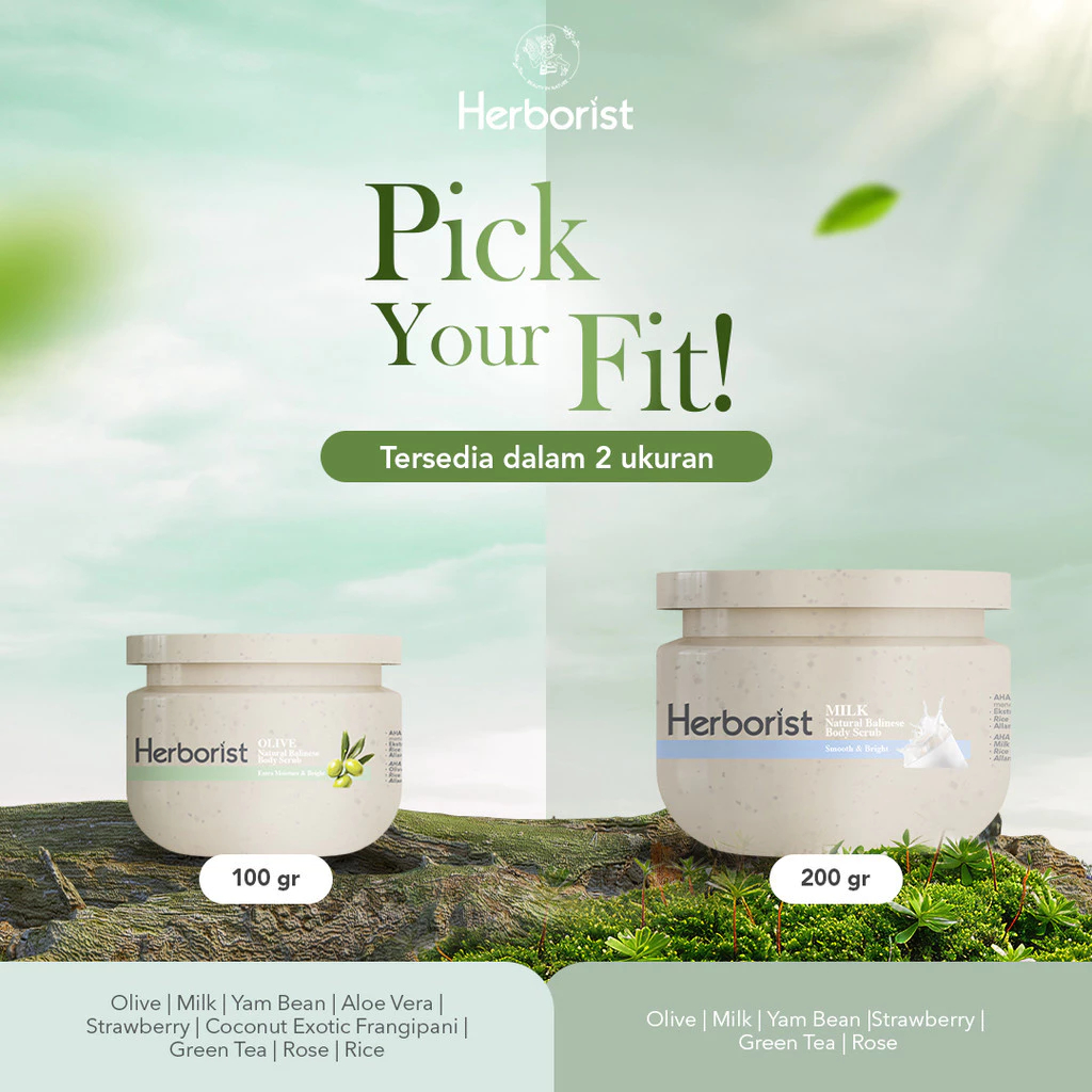 Jual Herborist Natural Balinese Body Scrub AHA-BHA-PHA 100gr/200gr ...