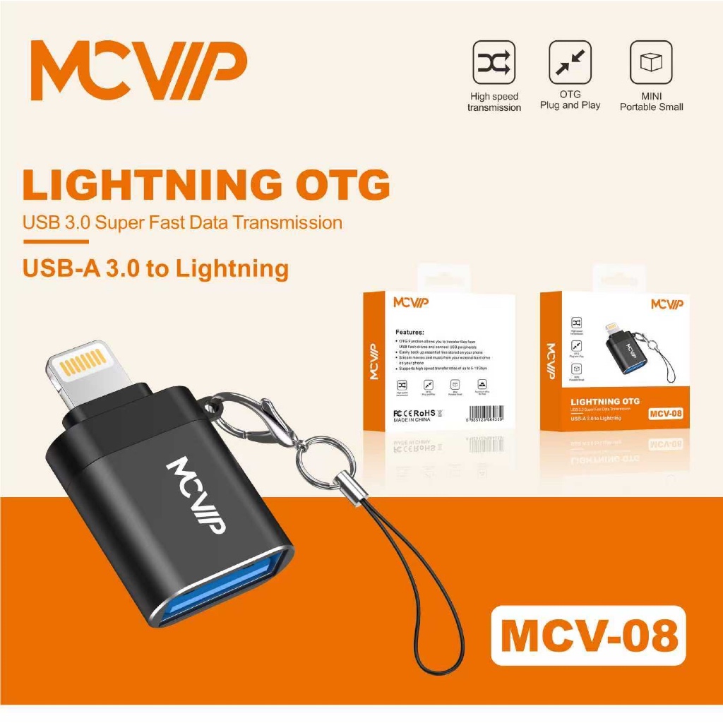Jual MCVIP OTG Adapter For iPhone Lightning to USB 3.0 Data Transfer ...