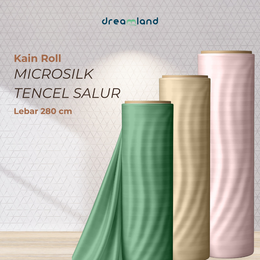 Jual [DL] DREAMLAND | KAIN ROLL | MICROSILK COLLAGEN FABRIC | SALUR ...