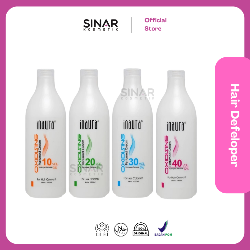 Jual Inaura Oxidising Cream Defeloper 100ml / 200ml / 1000ml / 40 VOL ...