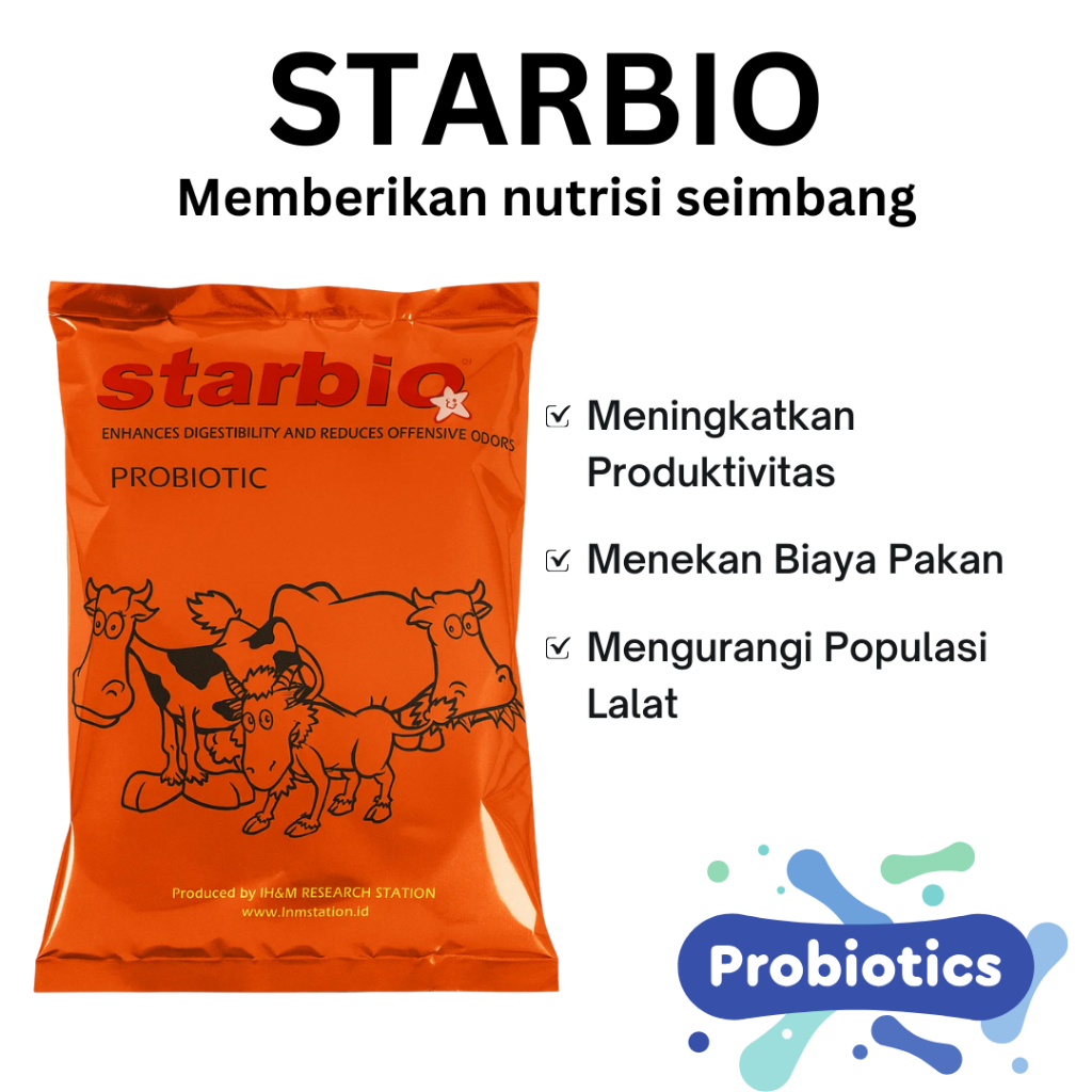 Jual Starbio Ternak 1 KG: Meningkatkan Produktivitas Ternak dan ...