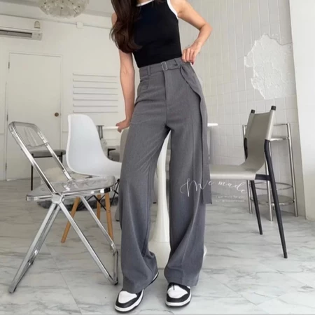 Highwaist Trousers Loose Pants