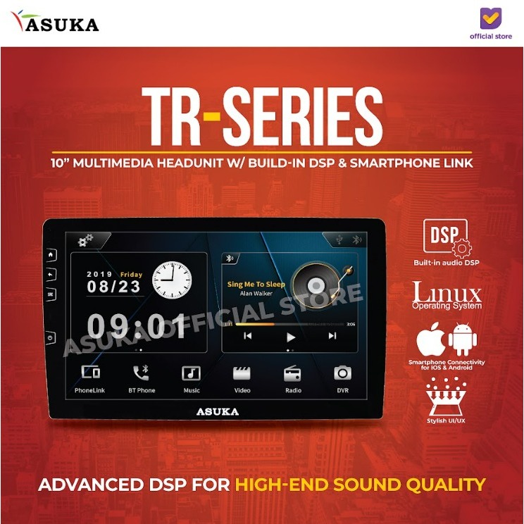 Head Unit Asuka TR- 10 Inch