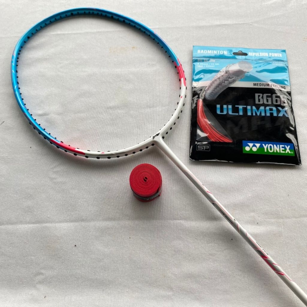 Jual RAKET BADMINTON TERLARIS 30 LBS SIAP PAKAI BONUS TAS DAN HANDGRIF ...