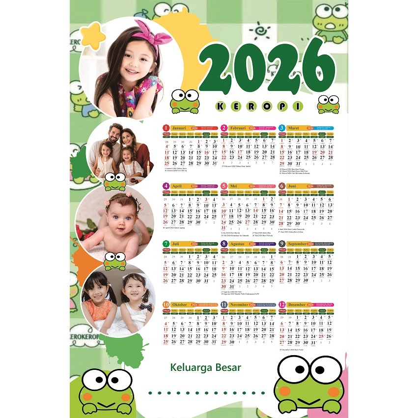 Jual Promo!!! Kalender 2026 Custom Free request gambar | Shopee Indonesia