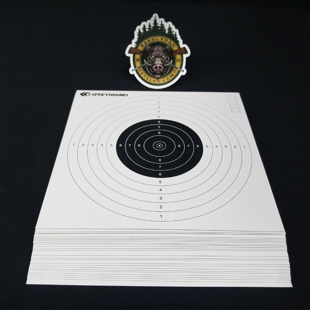 Jual KERTAS TARGET UKURAN 17X17 CM ISI 25 LEMBAR / TARGET SHOOTING ...